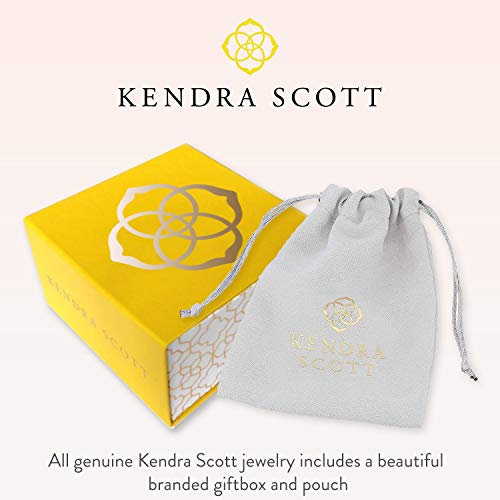 Kendra Scott Alex Drop Earrings for Women 14k Gold-Plated, Black Opaque Glass